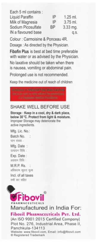 Fibofin Plus Oral Suspension Sugar Free