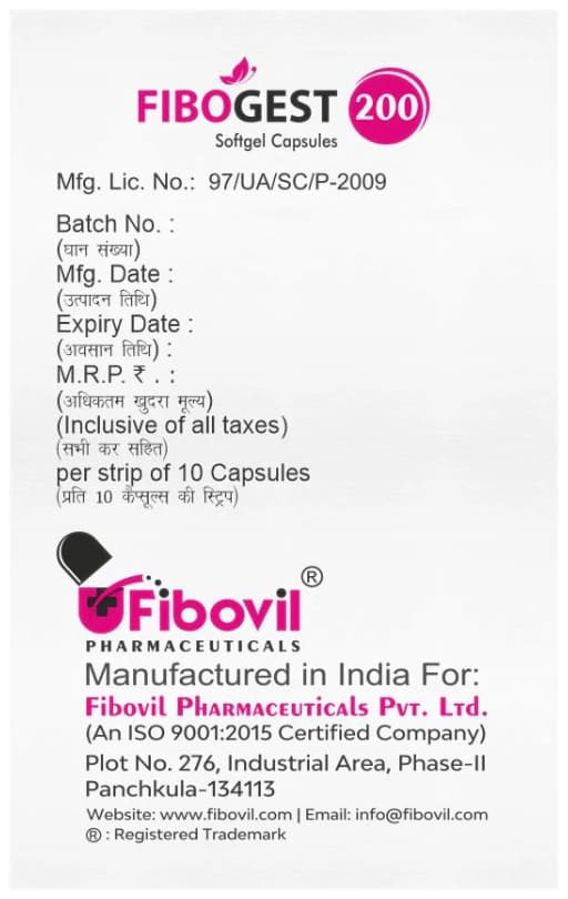 Fibogest 200 Soft Gelatin Capsule