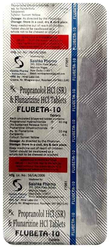 Flubeta 10 Tablet SR