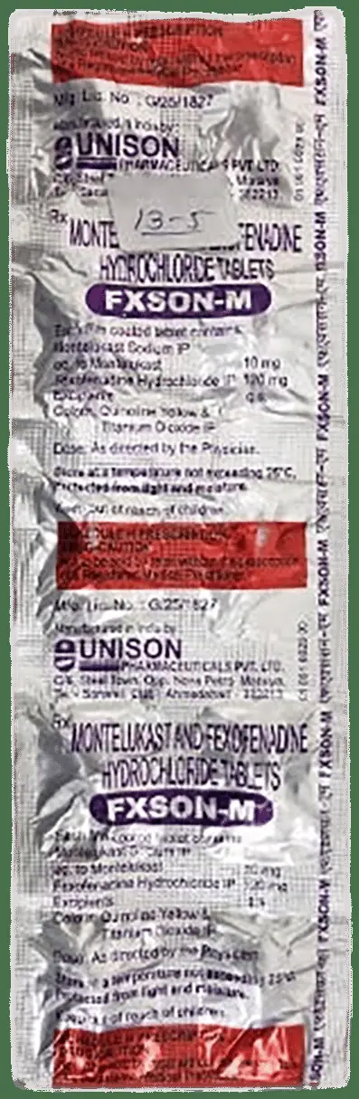 Fxson M 10mg/120mg Tablet
