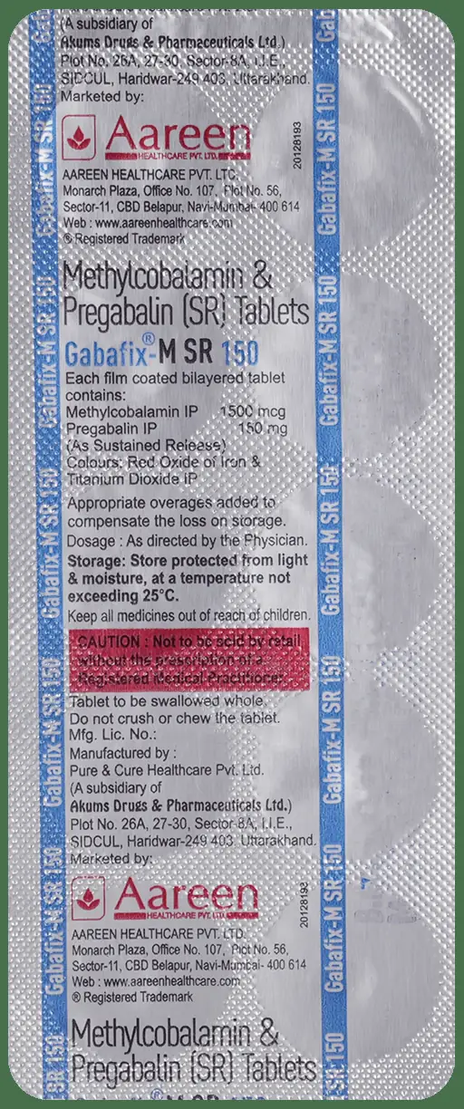 Gabafix-M SR 150 Tablet