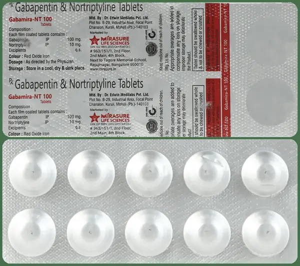 Gabamira NT 100mg/10mg Tablet