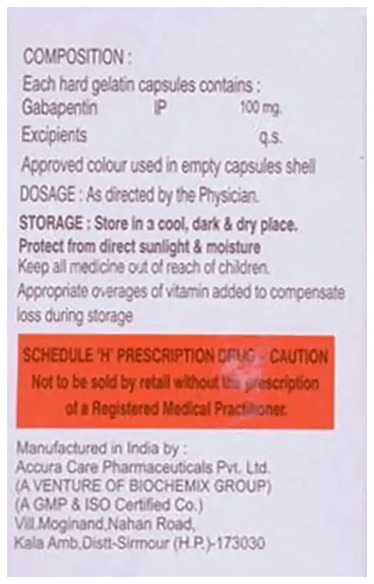 Gabceon 100 Capsule