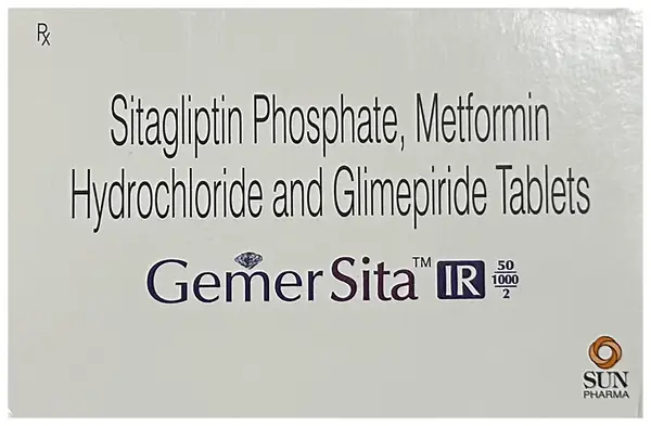 Gemer Sita 50mg/2mg/1000mg Tablet IR