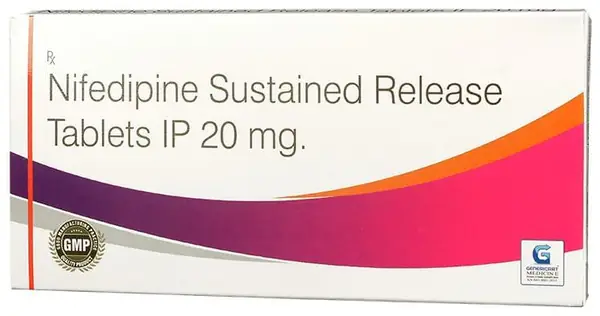 Genericart Nifedipine 20mg Tablet SR