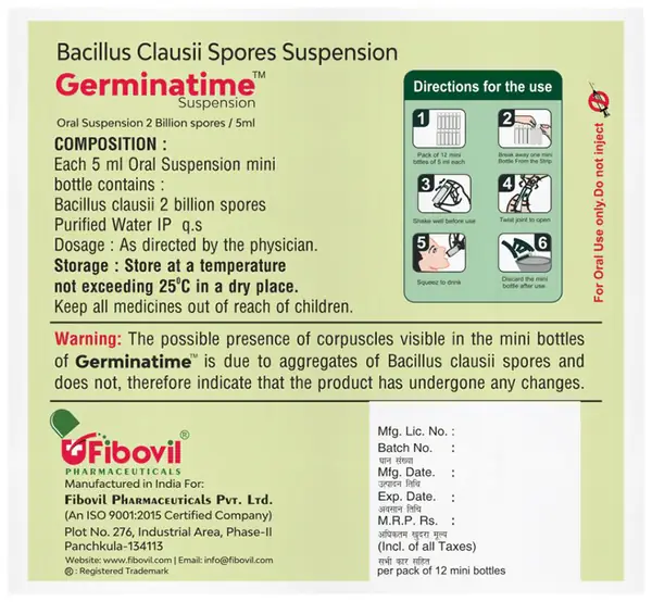 Germinatime (5ml Each) Oral Suspension