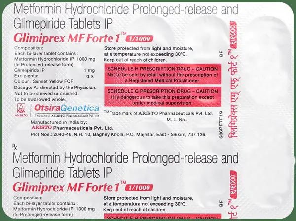 Glimiprex MF Forte 1 Tablet PR