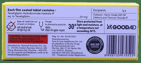 Gliptinaid 20 Tablet