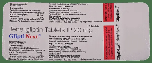 Gliptinext 20mg Tablet
