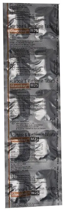 Glucobay M 25 Tablet