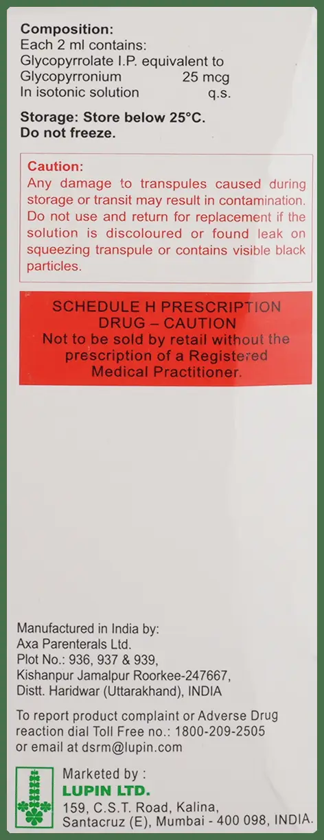 Glycoflo Neb 25mcg/2ml Transpules