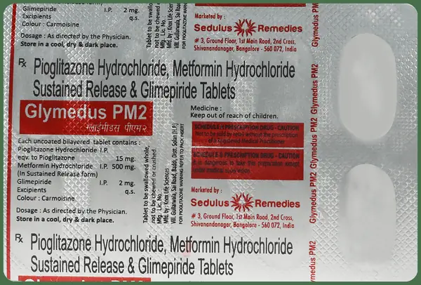 Glymedus PM 2mg/500mg/15mg Tablet