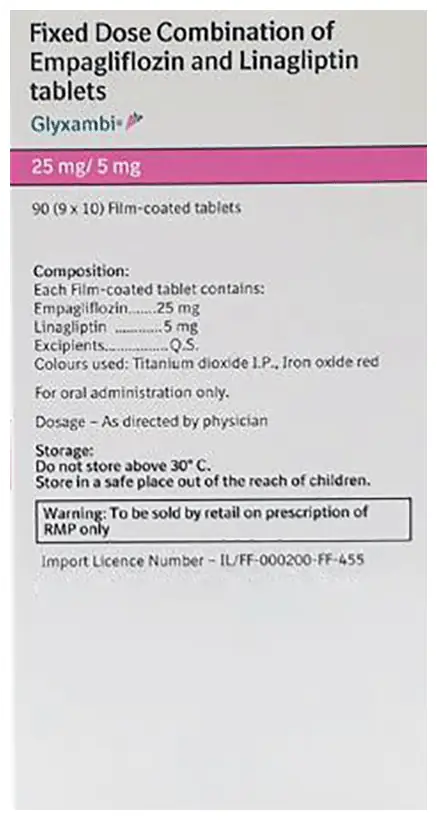 Glyxambi 25mg/5mg Tablet
