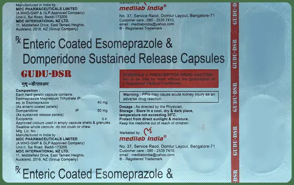Gudu-DSR 30mg/40mg Capsule