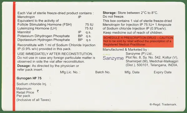 Gynogen HP 75IU Injection
