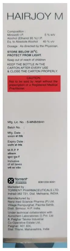 Hairjoy M 5% Topical Solution