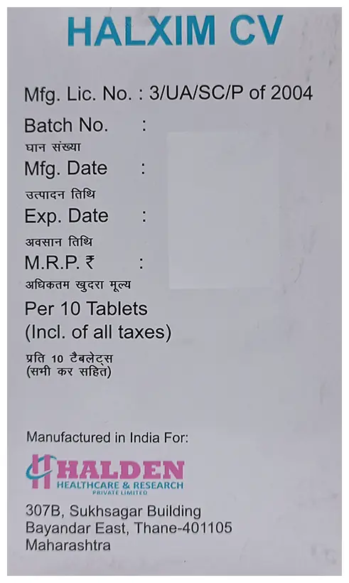 Halxim CV Tablet