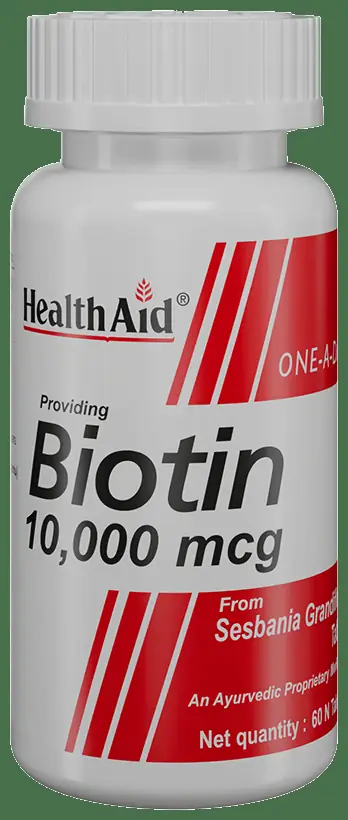 HealthAid Biotin 10000 mcg Tablet