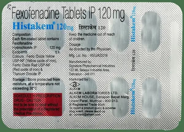 Histakem 120mg Tablet