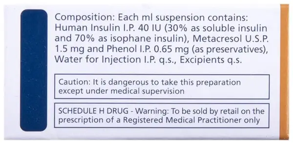 Human Mixtard Suspension for Injection 40IU/ml