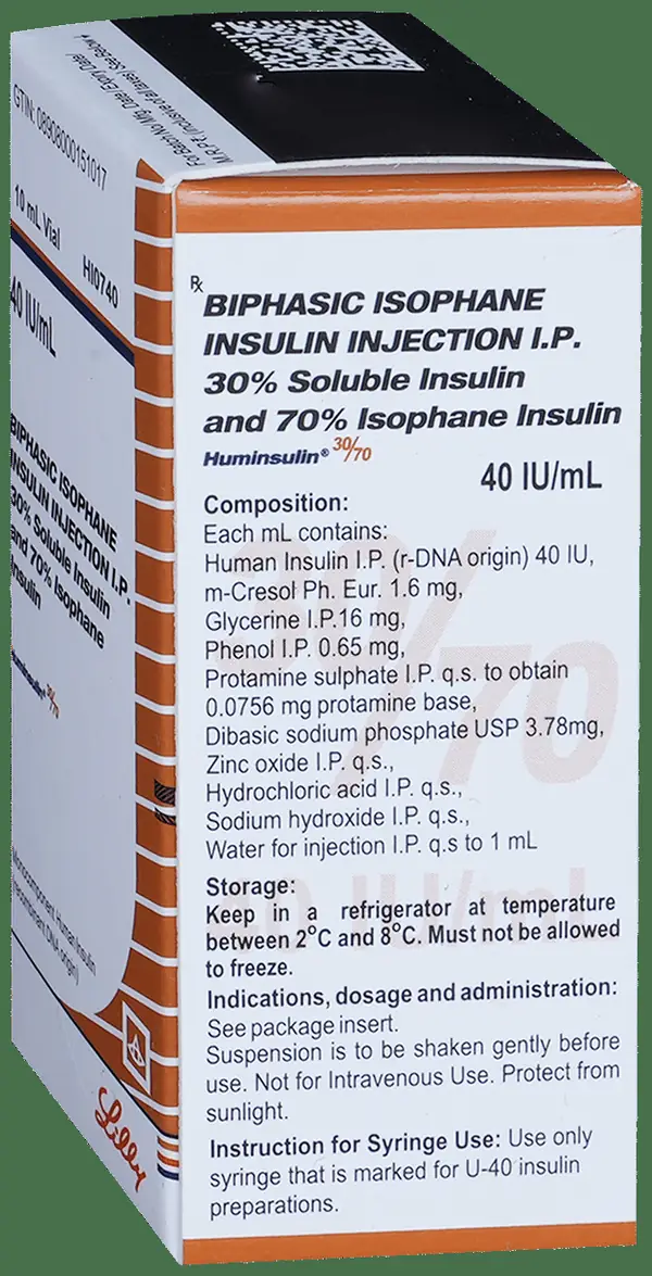Huminsulin 30/70 Solution for Injection 40IU/ml