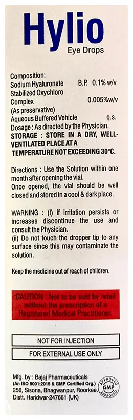Hylio Eye Drop