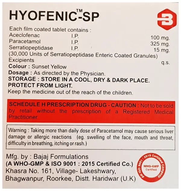Hyofenic-SP Tablet