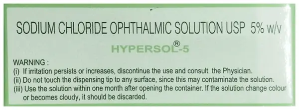 Hypersol Ophthalmic Solution