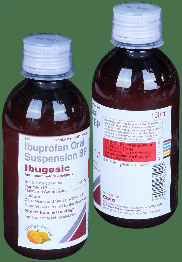 Ibugesic Oral Suspension Orange