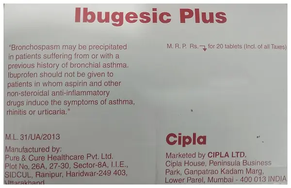 Ibugesic Plus Tablet