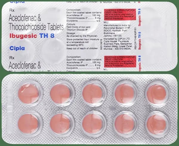 Ibugesic TH 100mg/8mg Tablet