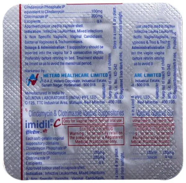 Imidil-C Vaginal Suppository