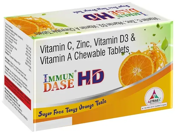 Immun Dase HD Chewable Tablet Tangy Orange Sugar Free