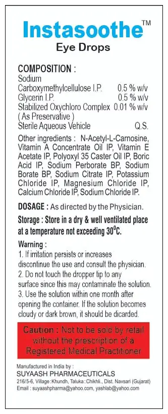 Instasoothe Eye Drop