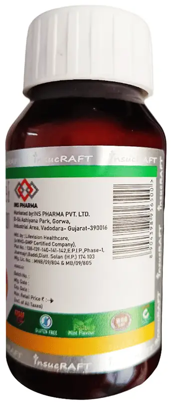 Insucraft Oral Suspension Mint Sugar Free