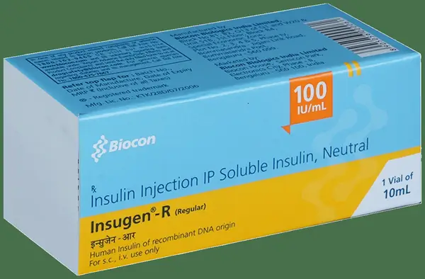 Insugen-R 100IU/ml Solution for Injection