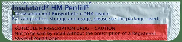 Insulatard HM 100IU/ml Penfill