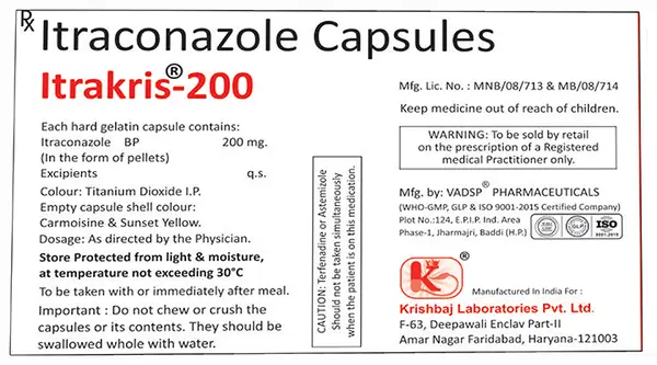 Itrakris 200mg Capsule
