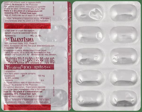 Itralent 100mg Capsule