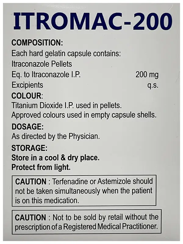 Itromac 200mg Capsule