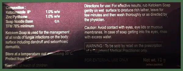 Ketokem Soap 75gm For Skin Infections