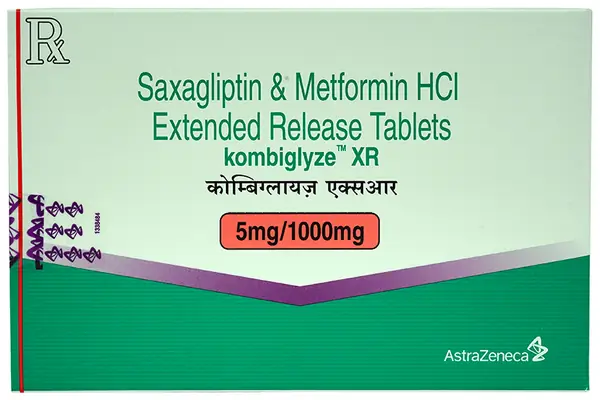 Kombiglyze XR 5mg/1000mg Tablet