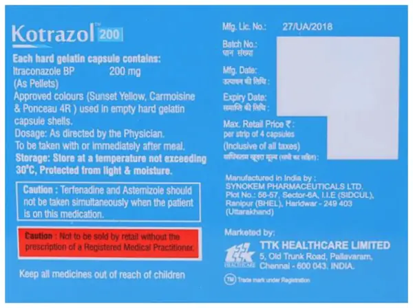 Kotrazol 200mg Capsule