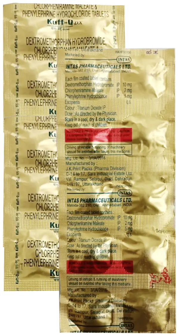 Kuff Q DX 5mg/2mg/15mg Tablet