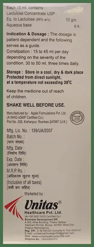 Lactofast Oral Solution Sugar Free