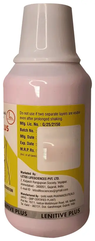 Lenitive Plus Oral Suspension Sugar Free