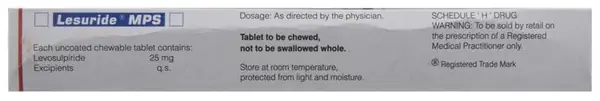Lesuride MPS Chewable Tablet