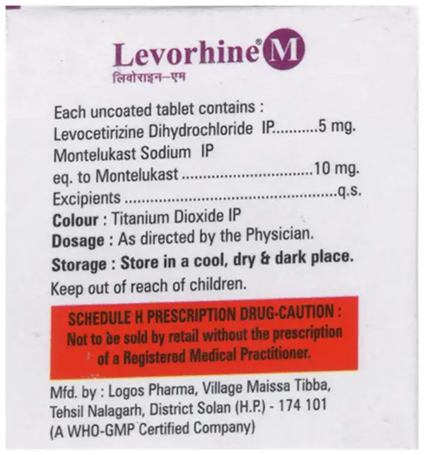 Levorhine M 5mg/10mg Tablet