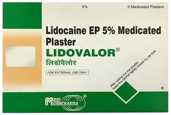 Lidovalor Medicated Transdermal Patch 14cm x 10cm