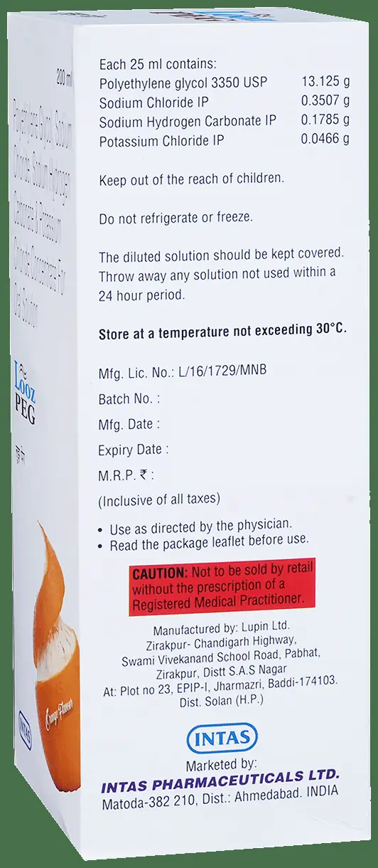 Looz Peg Oral Solution Orange